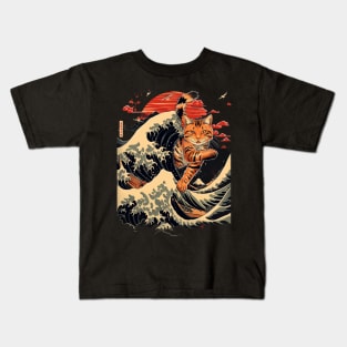 Catzilla Cat Rampage Alert Kids T-Shirt